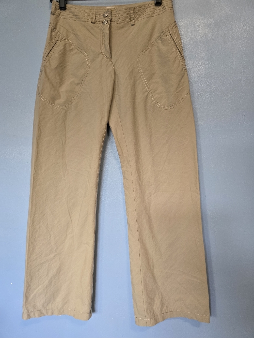 Max Studio Jasmine Womens Studio Low-rise Wide-Leg Tan Size 2